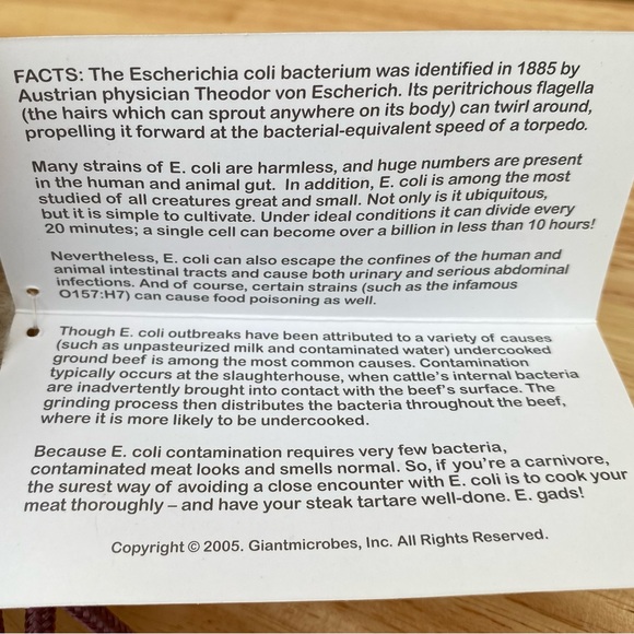 GIANTMicrobes E.Choli Plush Toy - Picture 8 of 8